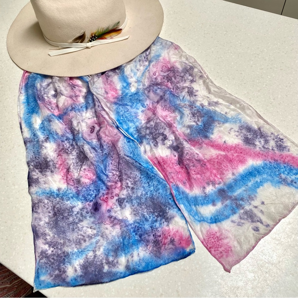Watercolour SILK hand painted artisan gem - Picture 4 of 10